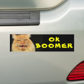 OK BOOMER Funny Cat Meme Bumpersticker (Op auto)