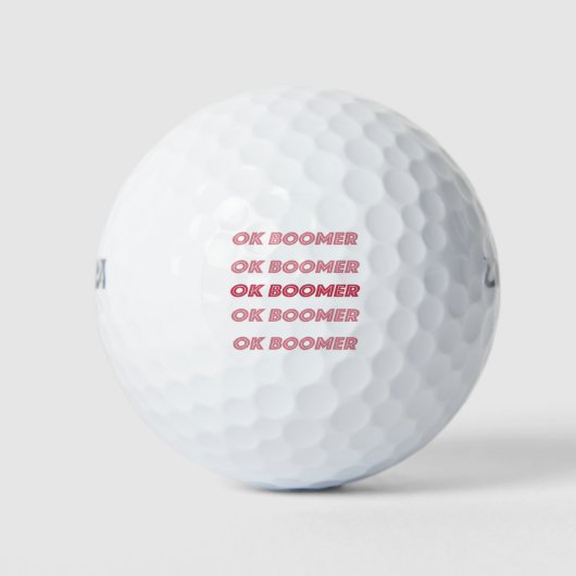 OK BOOMER GOLFBALLEN (Voorkant)