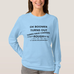 OK Boomer Meme Poem Variatie Lange hoes T-shirt