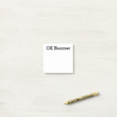OK Boomer Post-it® Notes (Op bureau)