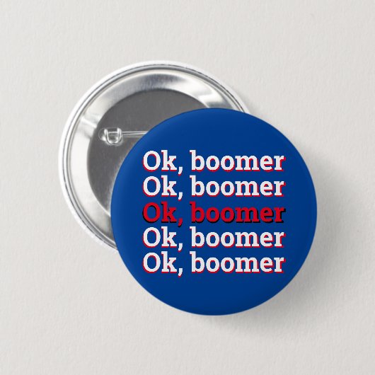 OK Boomer Ronde Button 5,7 Cm (Voorkant /achterkant)
