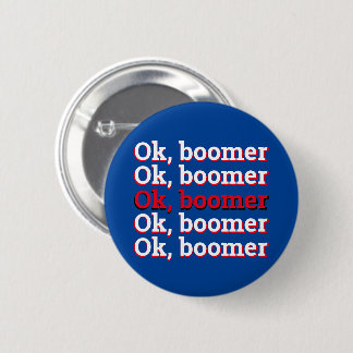 OK Boomer Ronde Button 5,7 Cm