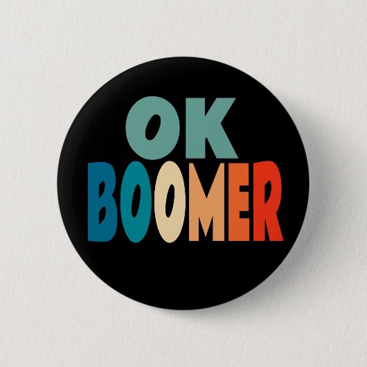 Ok Boomer Ronde Button 5,7 Cm (Voorkant)