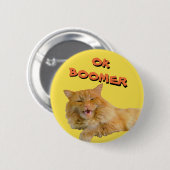 Ok Boomer Talking Cat Meme Ronde Button 5,7 Cm (Voorkant /achterkant)