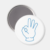 OK Hand Magneet (Voorkant / Achterkant)