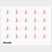OK Hand Sign Ronde Sticker (Vel)
