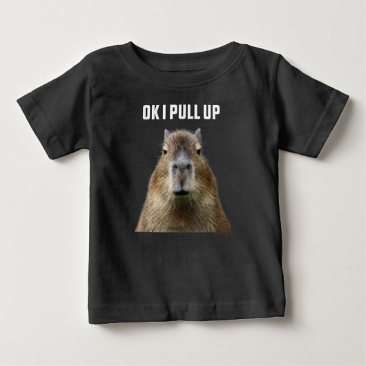 Ok I Pull Up Capybara T-Shirt (Devant)
