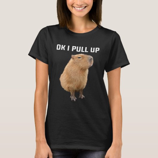 Ok ik trek capybara kostuum man vrouwen jongens me t-shirt (Voorkant)