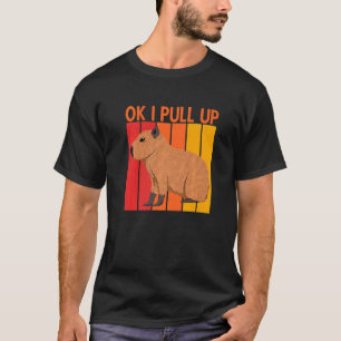 OK Ik trek Capybara meme retro Vintage T-shirt