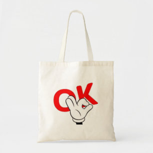 ok man ja man werkt grappig tote bag