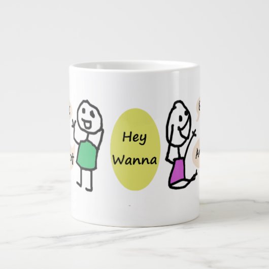 OK Reboot & Go Away Jumbo Mug par RoseWrites (Devant)