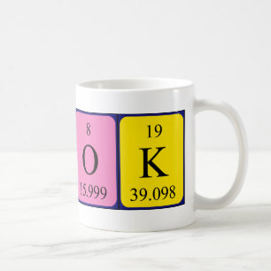 OK, tasse de mots de table périodique