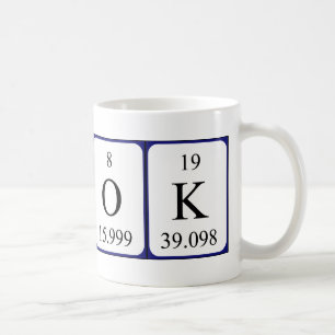OK, tasse de mots de table périodique