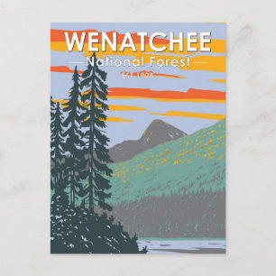 Okanogan Wenatchee National Forest Washington Briefkaart