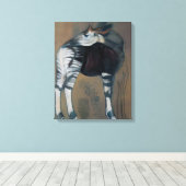 Okapi 2005 canvas afdruk (Insitu (Houten vloer))