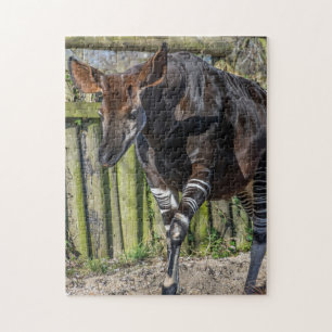 Okapi bij de zoo-puzzel legpuzzel