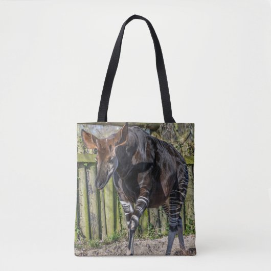 Okapi bij het dierentuinCanvas tas (Voorkant)