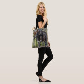 Okapi bij het dierentuinCanvas tas (Op model)