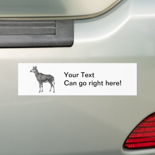  okapi bumpersticker (Op auto)