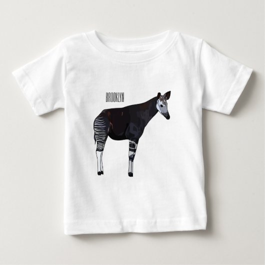 Okapi cartoon illustratie (Voorkant)