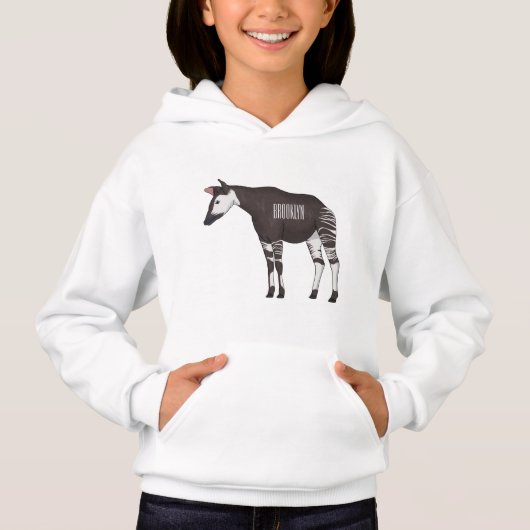 Okapi cartoon illustratie (Voorkant)