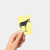 Okapi cartoon illustratie badge (Handheld)