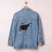 Okapi cartoon illustratie denim jacket (Hangar)