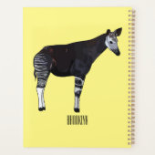 Okapi cartoon illustratie planner (Achterkant)