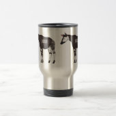 Okapi cartoon illustratie reisbeker (Center)