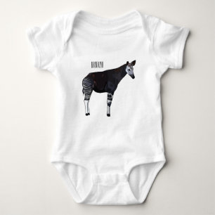 Okapi cartoon illustratie romper