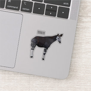 Okapi cartoon illustratie sticker