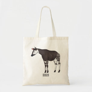 Okapi cartoon illustratie tote bag