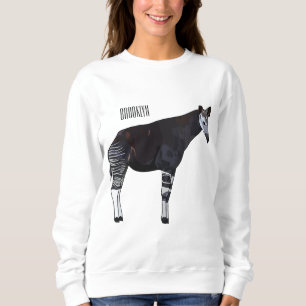 Okapi cartoon illustratie trui