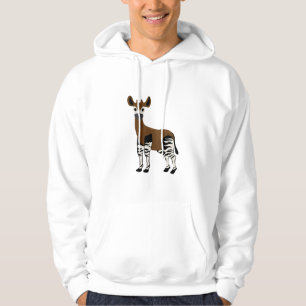 Okapi-Cartoon, Majestic Okapi Animal, Okapi Lovers Hoodie