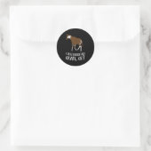 Okapi Ik vind Okapi Ok Okapi echt leuk Ronde Sticker (Tas)