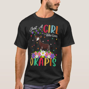 Okapi is gewoon een meisje dat van Okapis houdt T-shirt
