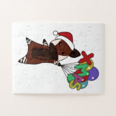 Okapi Kerstsneeuwwinterdieren Okapis Legpuzzel (Horizontaal)