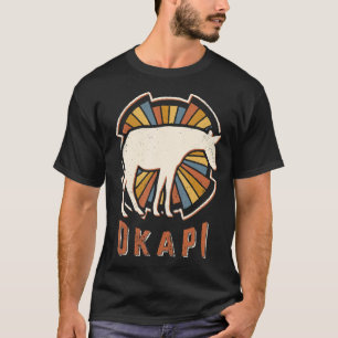 Okapi Klassieke Retro Animal Love T-shirt