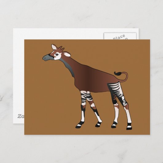 Okapi Postcard Briefkaart (Voorkant / Achterkant)