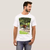 Okapi weglopend t-shirt (Voorkant volledig)