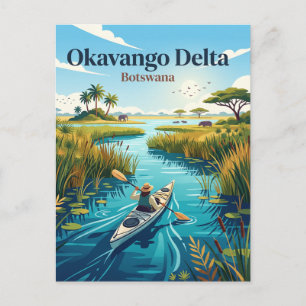 Okavango Delta Botswana Briefkaart