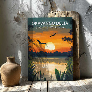 Okavango Delta Botswana Impression sur toile Art a