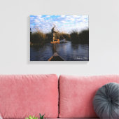 Okavango Delta Canvas Afdruk (Insitu (Woonkamer))