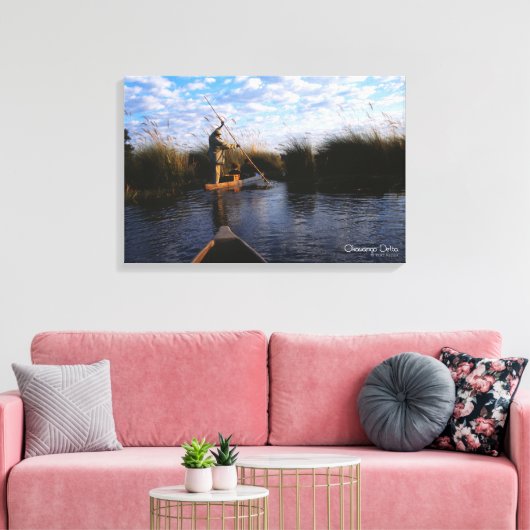 Okavango Delta Canvas Afdruk (Insitu (Woonkamer))