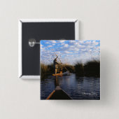Okavango Delta Foto Vierkante Button 5,1 Cm (Voorkant /achterkant)