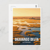 Okavango Delta in Botswana Briefkaart (Voorkant / Achterkant)