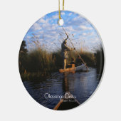Okavango Delta Keramisch Ornament (Links)