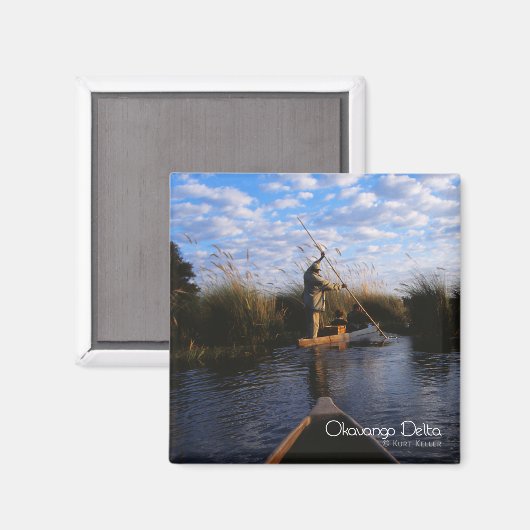 Okavango Delta Magneet (Voorkant / Achterkant)