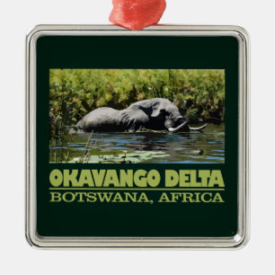 Okavango Delta Metalen Ornament