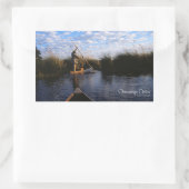 Okavango Delta Rechthoekige Sticker (Tas)